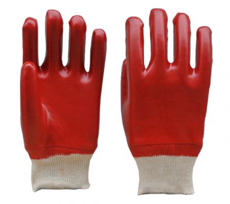 Red PVC Fully Coated Work Gloves