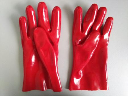 Cotton Shell Gloves PVC Coated Safety Gloves Anti Acid and Oil Industrial Work Gloves /Working Gloves
