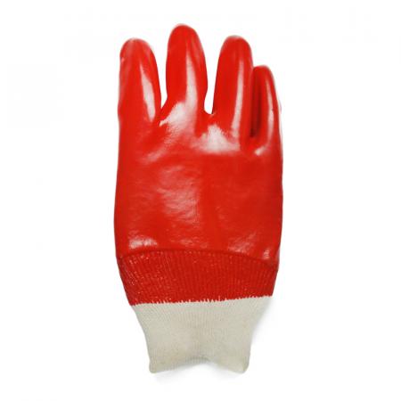 PVC Glove K/W Smooth Palm Red