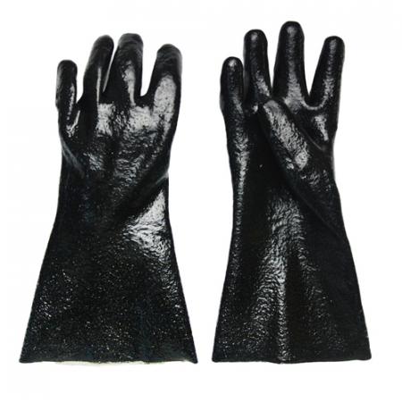 black mechanical work gloves