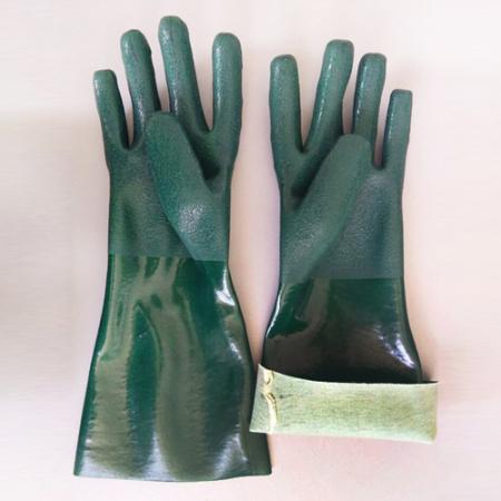 green safety gloves