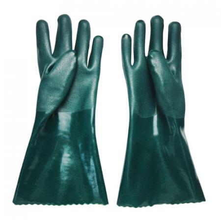 Green oil proof gloves