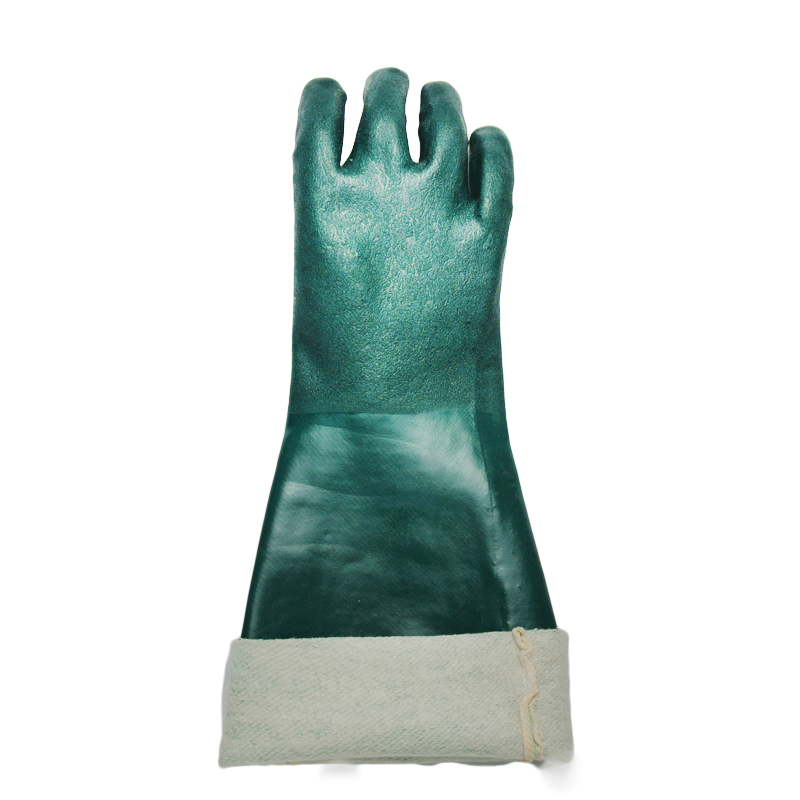 PVC Coated 18 Inch Chemical Gloves